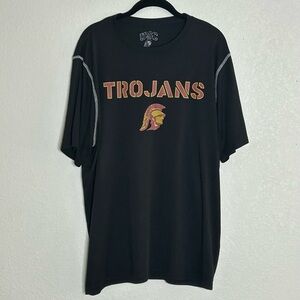 USC Trojans Men’s Black Moisture Wicking T-Shirt Short Sleeve With Trojans‎ Logo
